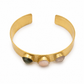Inanna Rose Quartz , Pink Opal & Labradorite Cuff