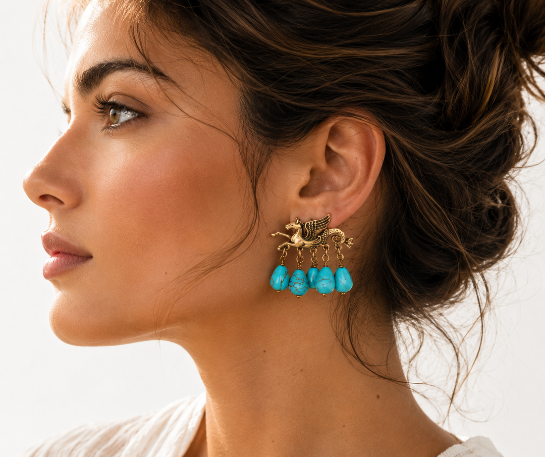 AZZURRA PEGASUS EARRINGS