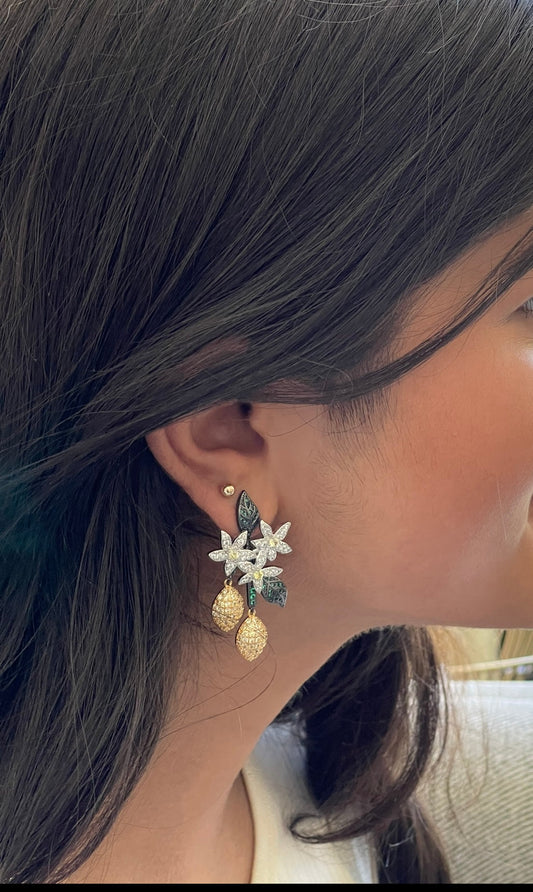 Lemon drop earrings