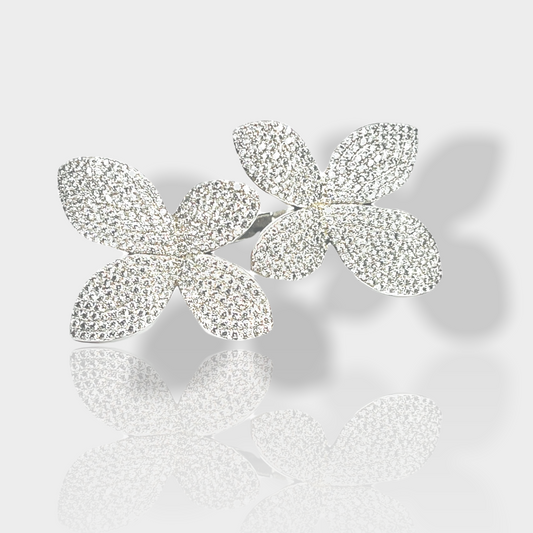 Double Orchid Cocktail ring