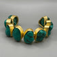 The “imperfectly perfect” Turquoise adjustable cuffs.