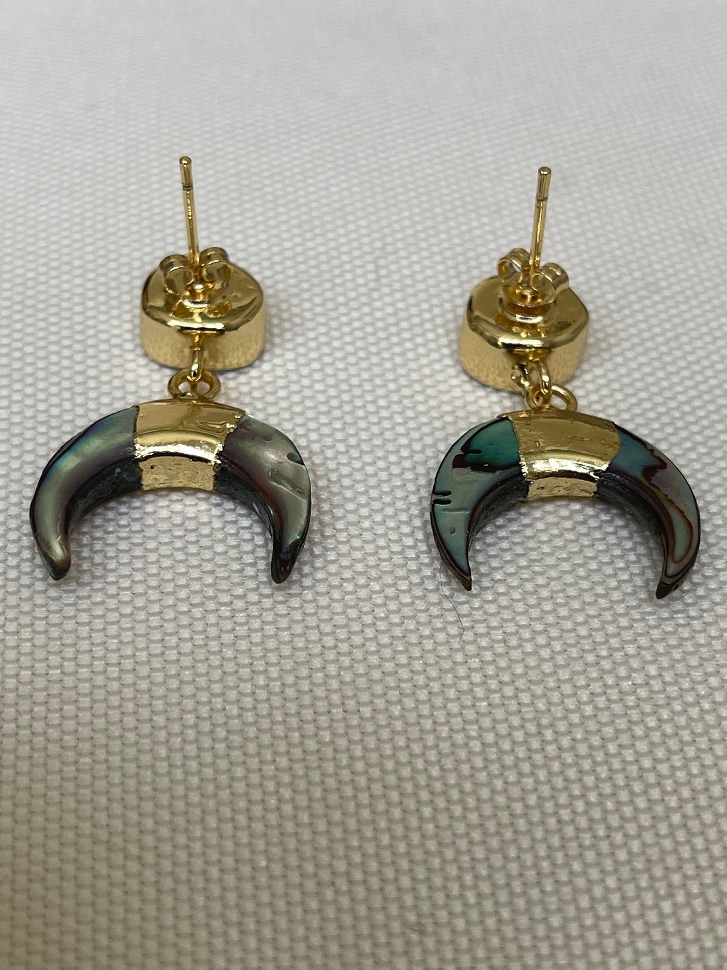 Gold Turquoise and Mother of Pearl earrings