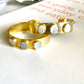 Inanna White Sugar Druzy Cuff