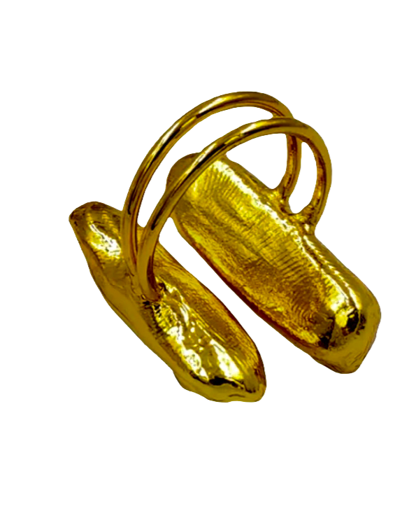 Gold Pearl Tourmaline ring