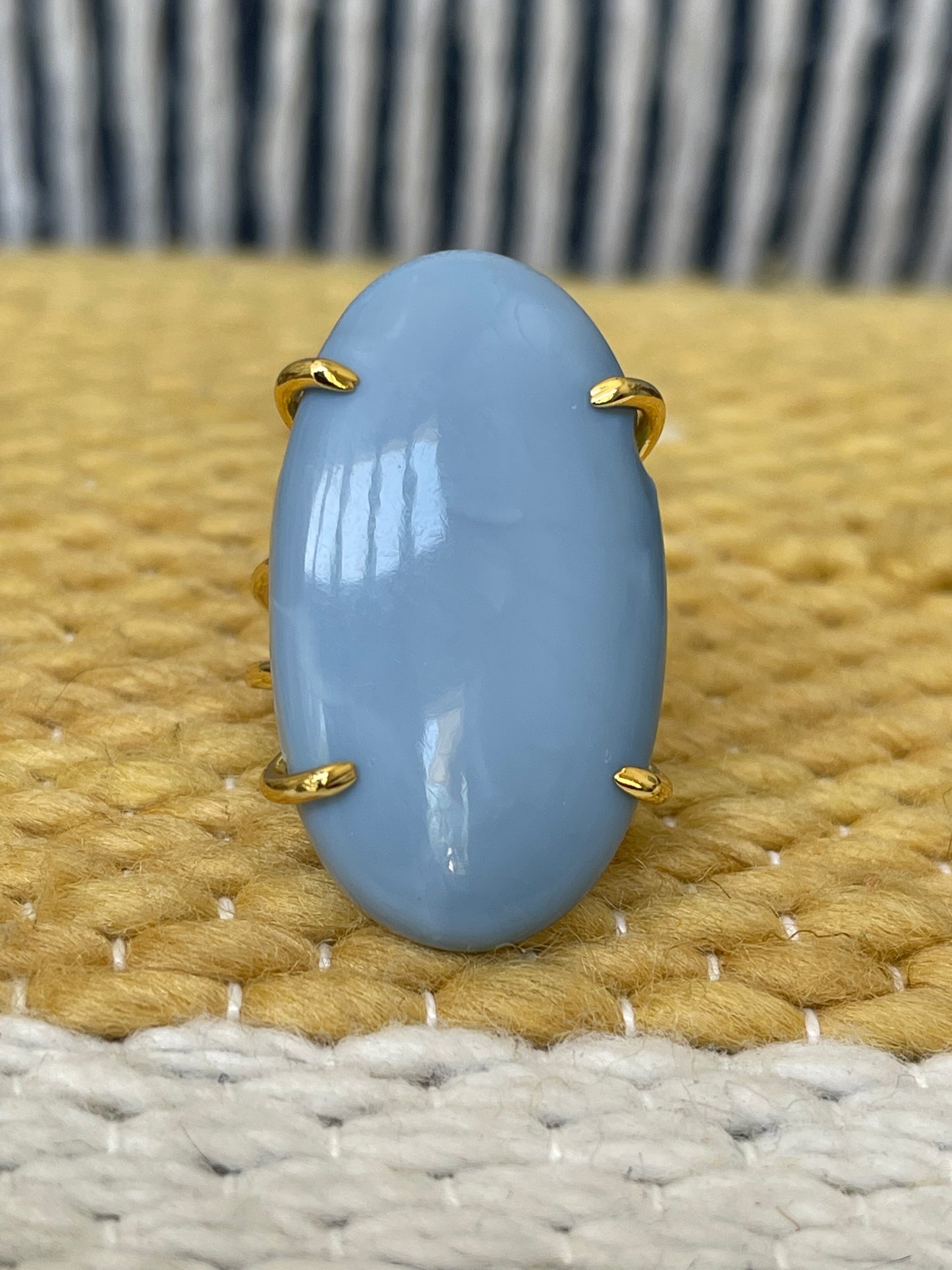 Blue Lace Agate ring