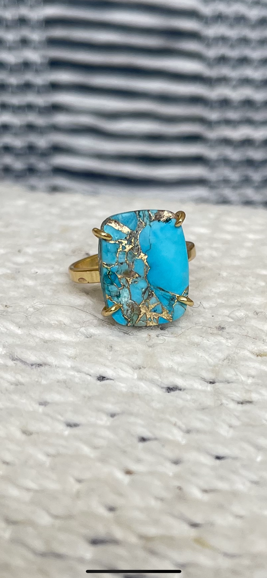 Fancy Blue Mohave Turquoise ring