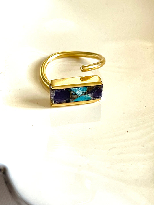 Turquoise P ring