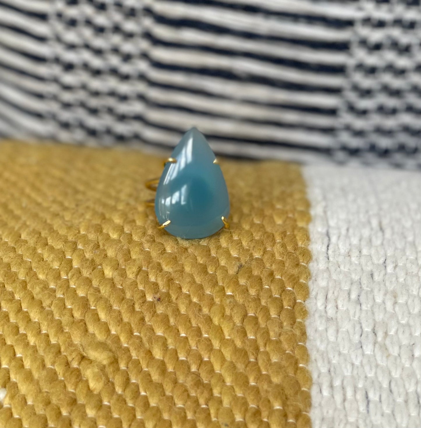 Gold Chalcedony ring