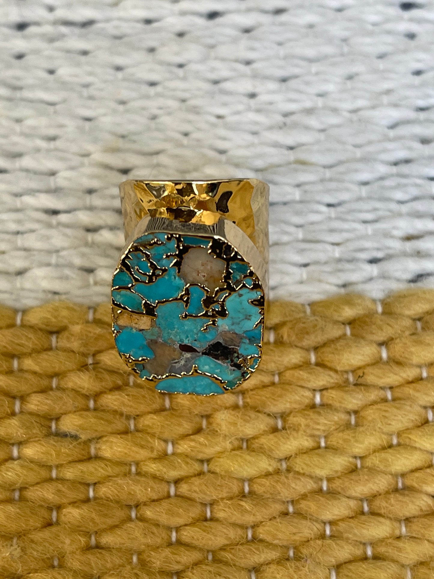 Unbounded Gold Turquoise ring