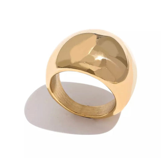 Radiant band Gold ring