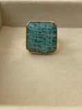Sara  semiprecious stone ring