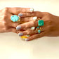 Sara  semiprecious stone ring