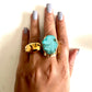 Unbounded turquoise ring