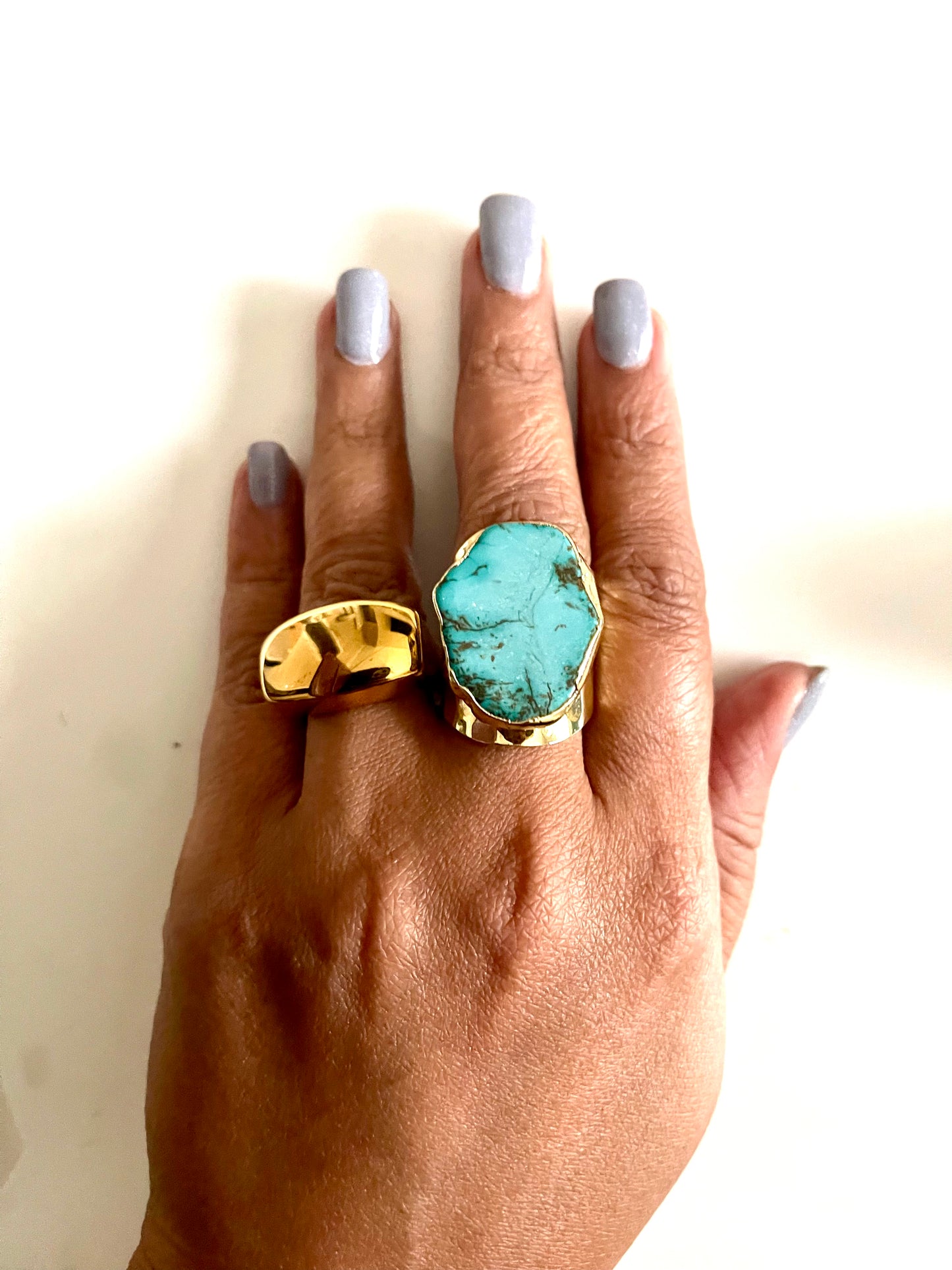 Unbounded turquoise ring