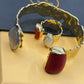 Coral  & Pearl Cuff
