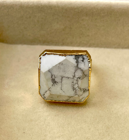 Sara  semiprecious stone ring