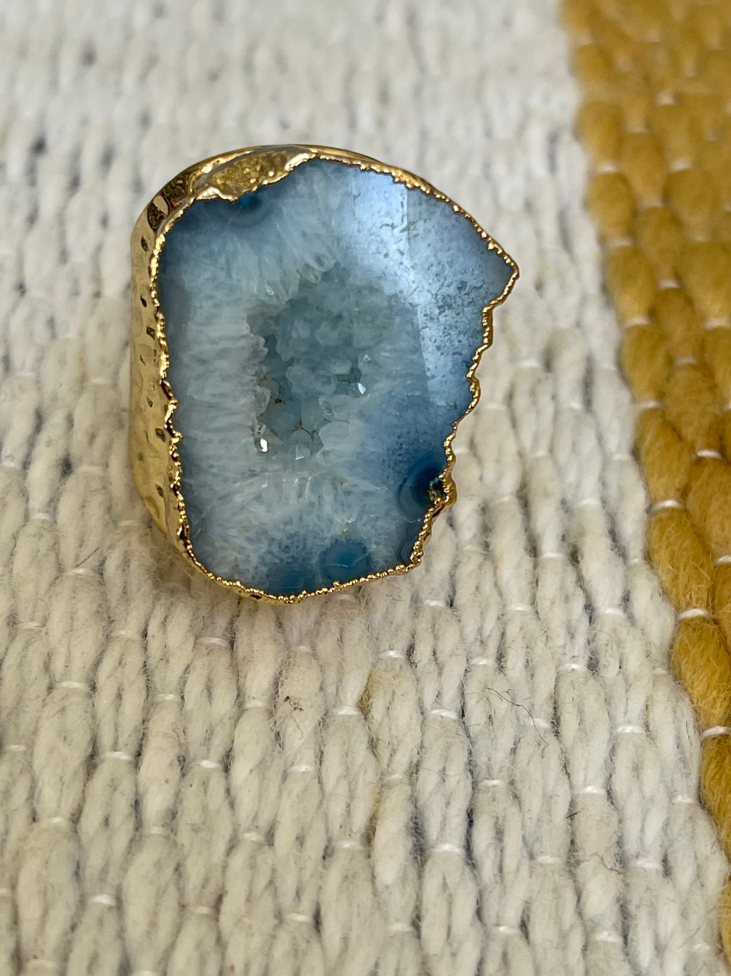 Unbounded Blue Agate ring