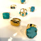 Unbounded turquoise ring