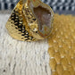 Unbounded Natural Brazilian Agate ring