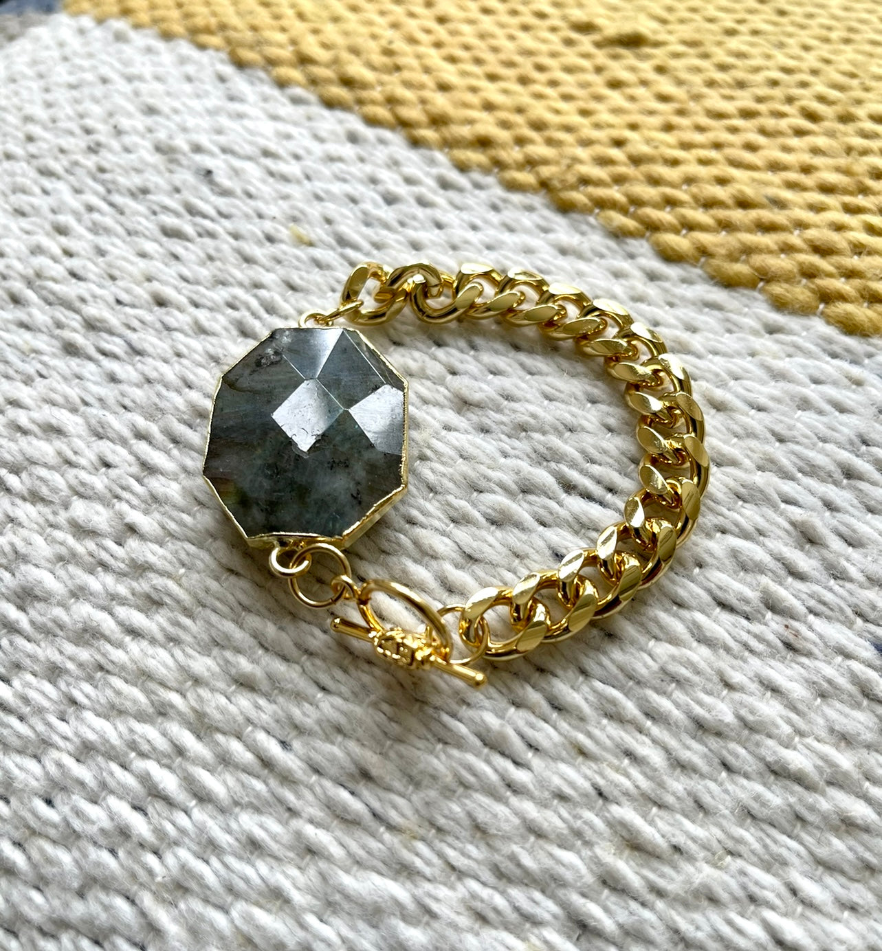 Mystical Labradorite chain Cuff