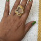 Unbounded Natural Brazilian Agate ring
